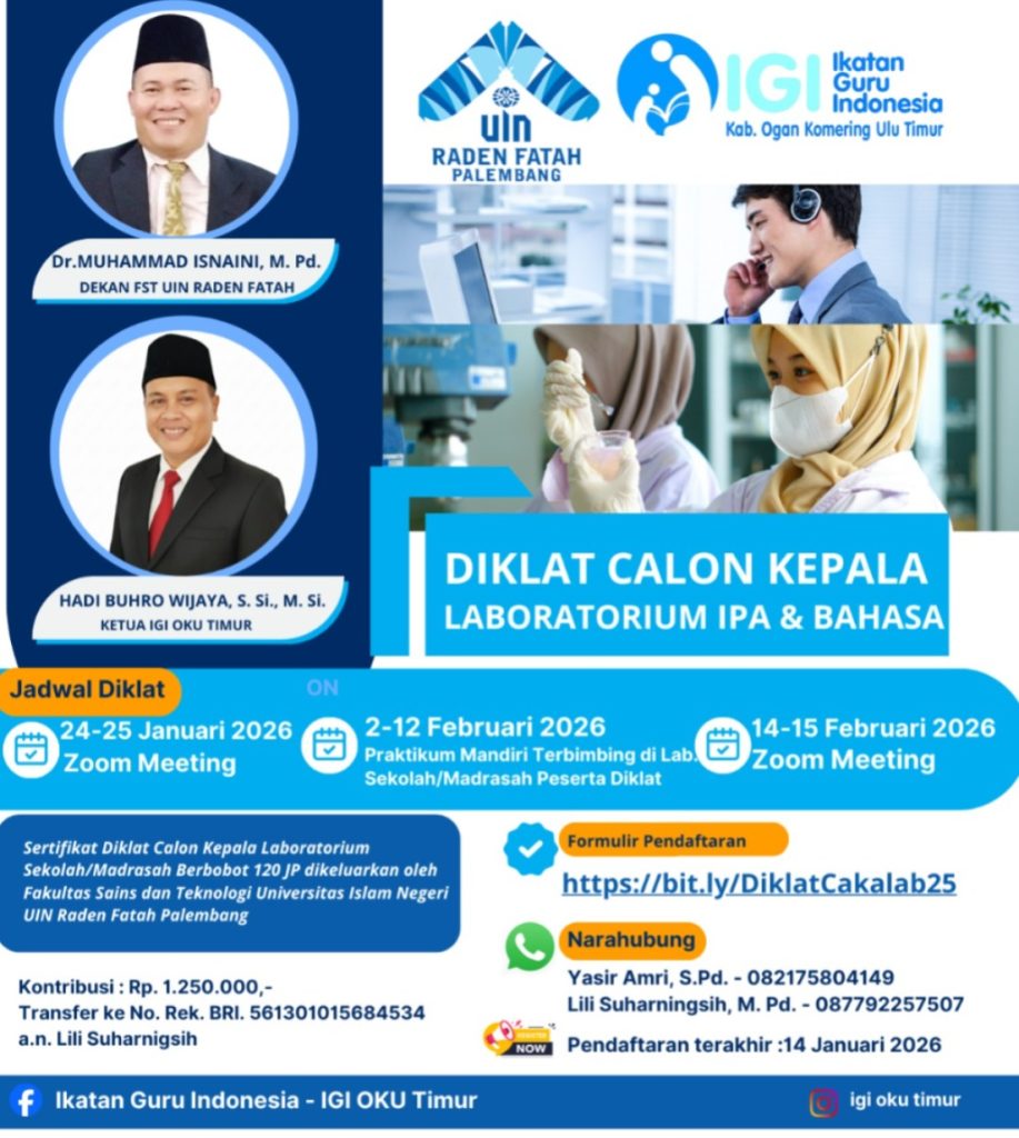 Diklat Calon Kepala Lab IPA dan Bahasa